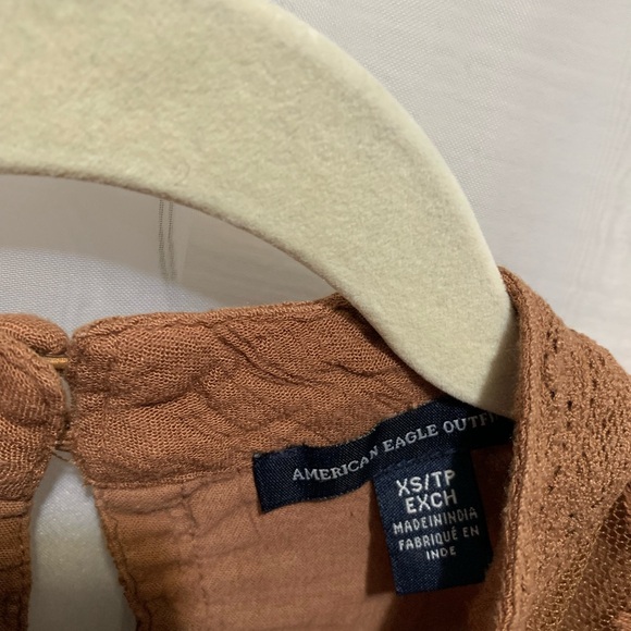 American Eagle Outfitters Brown Lace Top - Picture 5 of 5